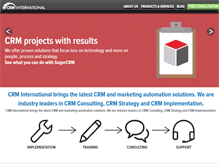 Tablet Screenshot of crminternational.com